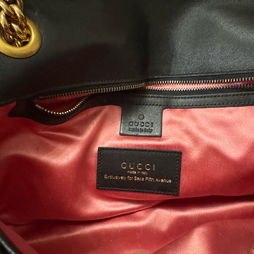 Gucci Black Shoulder Bag with Gold and Silver Accents - Picture 12 of 12